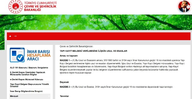 çevre ve şehircilik bakanlığı